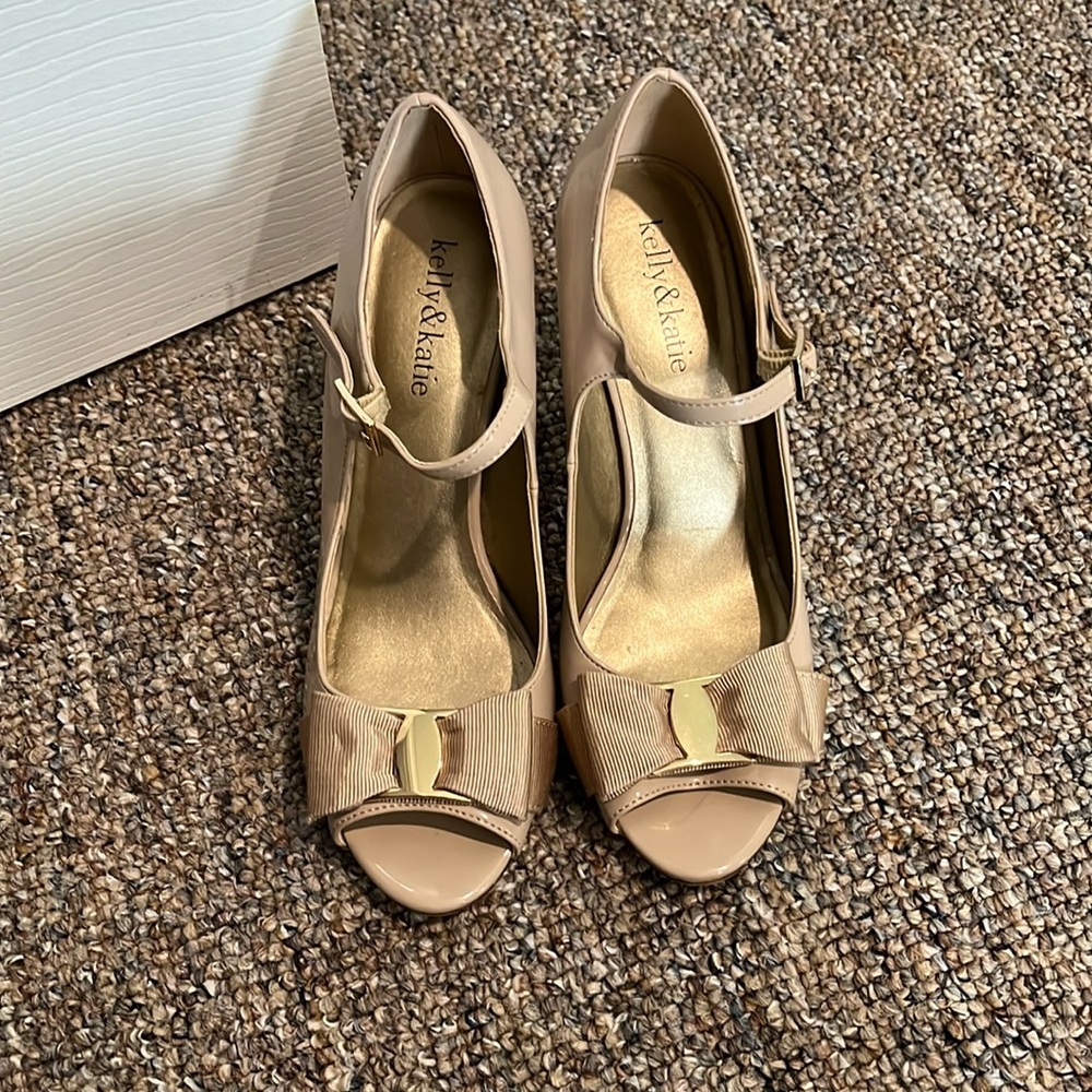 Nude high heels